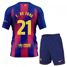 FC Barcelona F. De Jong 21 Dječji Domaći Nogometni Dresovi 2025-26